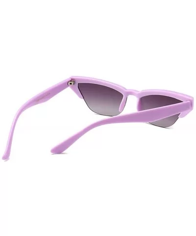 2019 Hot Retro Cat Sunglasses Women Brand Designer New Half Frame Eyewear Vintage Sun Glasses UV400 - C918NT937CS $6.73 Square