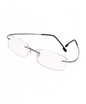 Memory Titanium Frameless Lightweight Reading Glasses Hingeless Flexibled Frames for Mens Womens - Grey - C318QSKT6Q0 $7.37 S...