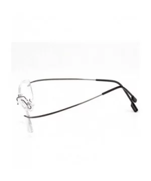 Memory Titanium Frameless Lightweight Reading Glasses Hingeless Flexibled Frames for Mens Womens - Grey - C318QSKT6Q0 $7.37 S...