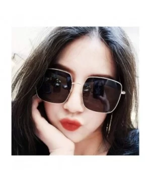 New Brand Designer Celebrity Metal Men Oversized Sunglasses Random Color - Blue - CP18XAIWL46 $6.13 Aviator