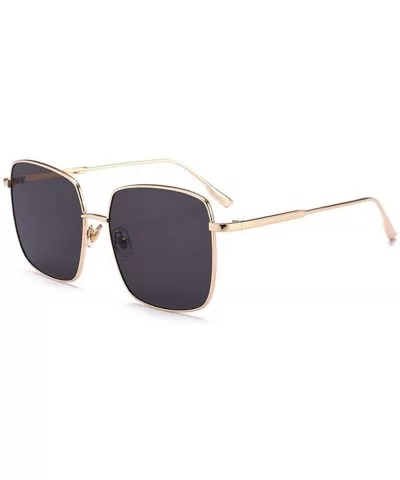 New Brand Designer Celebrity Metal Men Oversized Sunglasses Random Color - Blue - CP18XAIWL46 $6.13 Aviator