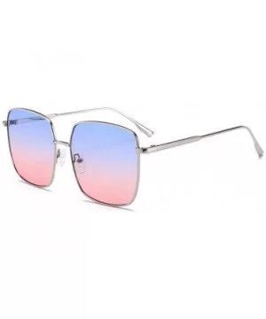 New Brand Designer Celebrity Metal Men Oversized Sunglasses Random Color - Blue - CP18XAIWL46 $6.13 Aviator