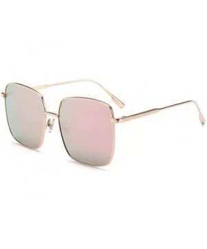 New Brand Designer Celebrity Metal Men Oversized Sunglasses Random Color - Blue - CP18XAIWL46 $6.13 Aviator