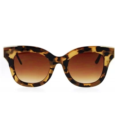 Womens Fashion Sunglasses Square Butterfly Designer Style Eyewear UV400 - Tortoise (Brown Gradient) - CP186KSZ6KK $10.57 Butt...