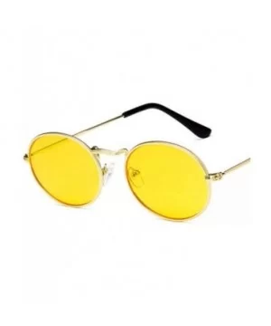 Oval Sunglasses Women Men Retro Aolly Women Sun Glasses Men Ladies Eyewear 4 - 4 - CN18XDWLGXL $5.03 Oval