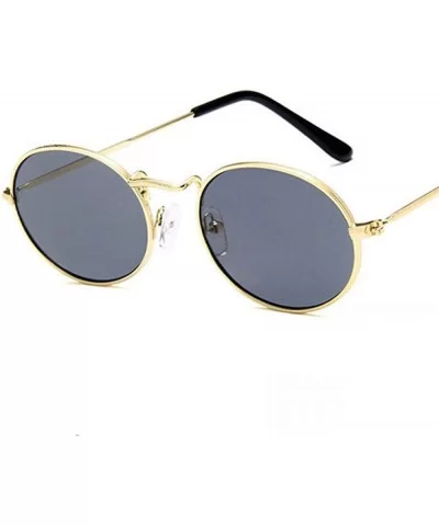 Oval Sunglasses Women Men Retro Aolly Women Sun Glasses Men Ladies Eyewear 4 - 4 - CN18XDWLGXL $5.03 Oval