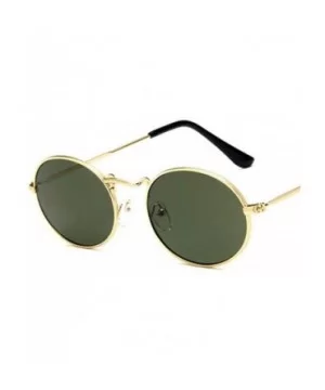 Oval Sunglasses Women Men Retro Aolly Women Sun Glasses Men Ladies Eyewear 4 - 4 - CN18XDWLGXL $5.03 Oval