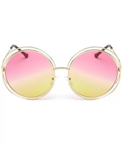 2020 Fashion Sunglasses Men Womens Retro Vintage Round Frame UV Glasses Sunglasses - E - C7194K2K70R $7.10 Round