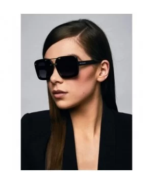 ICON Collection "The Karl" Designer Polarized Geometric Sunglasses - Majestic Purple Tort/Grey - CV18687RXHA $23.03 Square