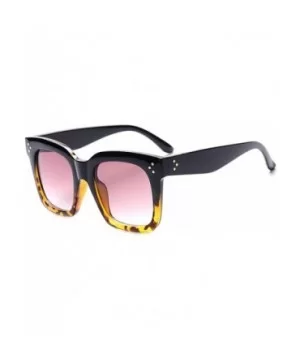 Black Clear Oversized Square Sunglasses Women Gradient Summer Style Classic Sun Glasses Big Oculos De Sol - C7197A3LR5T $14.4...