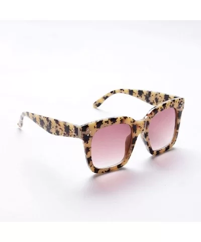 Black Clear Oversized Square Sunglasses Women Gradient Summer Style Classic Sun Glasses Big Oculos De Sol - C7197A3LR5T $14.4...