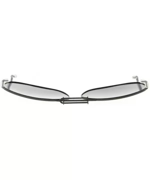 Metal Frame Rim Polarized Lens Clip On Sunglasses 2 1/16"x1 3/8" - C89-grey - C3184OZ4OO3 $7.54 Rectangular