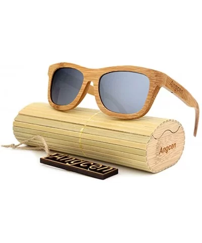 Ladies Sunglasses Women Polarized Retro Vintage Sun Glasses Men Wood Bamboo Sunglasses Designer Square Glasses - CC18XA7TWO2 ...