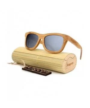 Ladies Sunglasses Women Polarized Retro Vintage Sun Glasses Men Wood Bamboo Sunglasses Designer Square Glasses - CC18XA7TWO2 ...