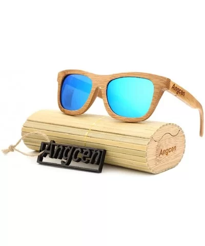 Ladies Sunglasses Women Polarized Retro Vintage Sun Glasses Men Wood Bamboo Sunglasses Designer Square Glasses - CC18XA7TWO2 ...