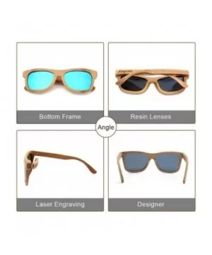 Ladies Sunglasses Women Polarized Retro Vintage Sun Glasses Men Wood Bamboo Sunglasses Designer Square Glasses - CC18XA7TWO2 ...