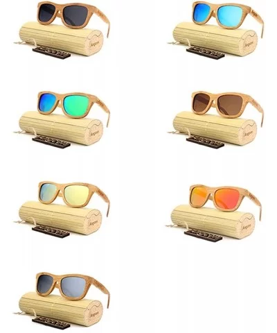 Ladies Sunglasses Women Polarized Retro Vintage Sun Glasses Men Wood Bamboo Sunglasses Designer Square Glasses - CC18XA7TWO2 ...