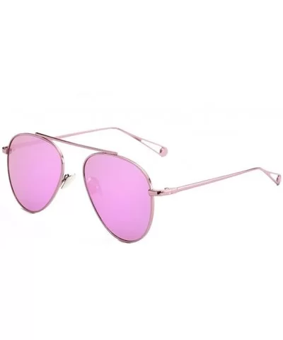 Men Pilot UV400 Sunglasses Women Vintage Sun Glasses Eyewear - Purple - CK182Z5KKZN $8.46 Aviator