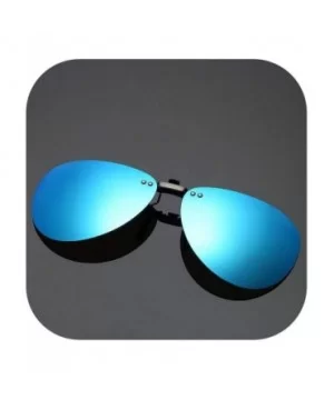 Men Polarized Clip Sunglasses Women Pilot Sun Glasses UV400 Eyeglasses Night Driving ZB-82 - 7 - CZ198AI9NX7 $15.93 Round