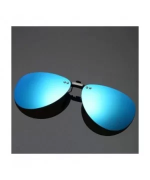 Men Polarized Clip Sunglasses Women Pilot Sun Glasses UV400 Eyeglasses Night Driving ZB-82 - 7 - CZ198AI9NX7 $15.93 Round