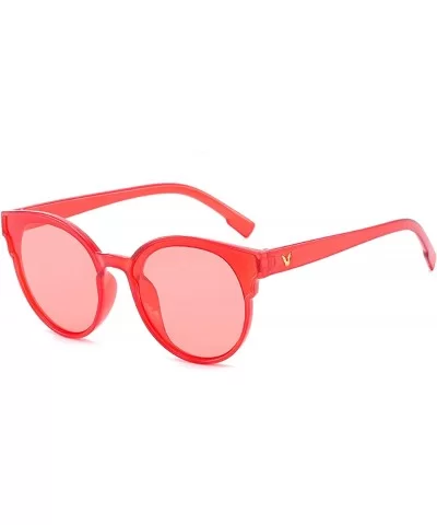 Vintage Sunglasses for Women PC Resin UV 400 Protection Sunglasses - Red - CF18SAT83LH $10.50 Rimless