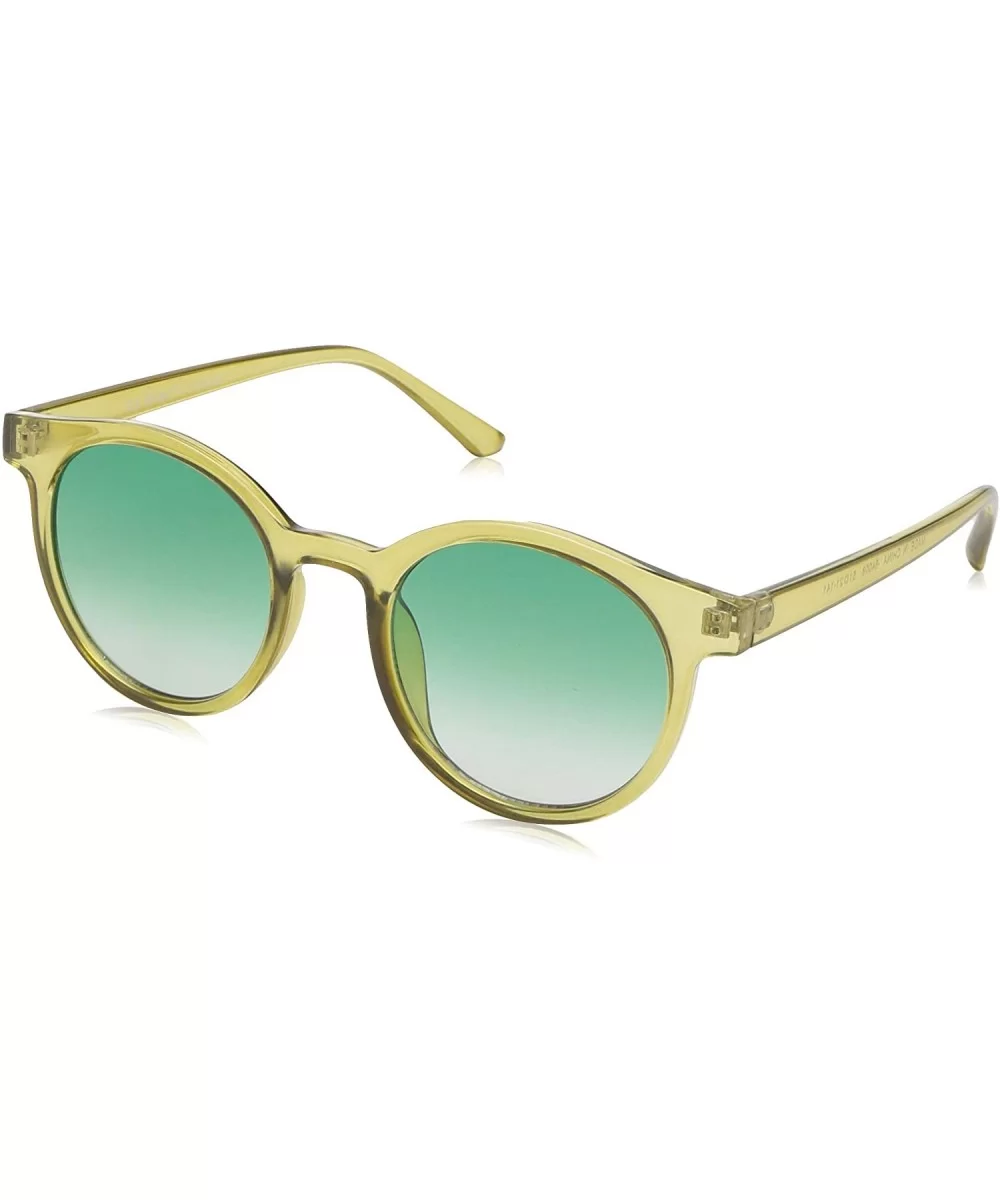 Low Key Round Sunglasses - Olive Green - C218NIR7QYS $10.17 Round