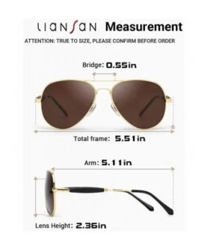 Mens Aviator Retro Metal/TR Frame Glass Lens Sunglasses for Men UV Protection Glasses for Men 3517 - Brown - CL18YKWKS7Z $13....