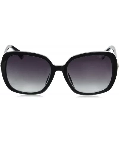 womens Pld4064/F/S/X Square Sunglasses - Black - CX180L7ZC43 $56.14 Square