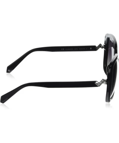 womens Pld4064/F/S/X Square Sunglasses - Black - CX180L7ZC43 $56.14 Square