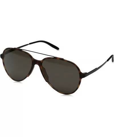 CA118/S Square Sunglasses- Light Havana/Blue- 57 mm - Havana Black/Brown Gray - C612DP526RD $54.06 Aviator