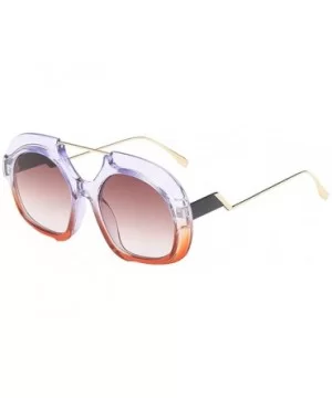 Rectangular Sunglasses Polarized Protection Oversized - CC18QITZ8SS $6.46 Round