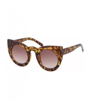 Vintage Cat Eye Sunglasses for Women Oversized Trend Sun Glasses - Leopard Frame Brown Lens - C9196U5C95I $6.78 Oversized