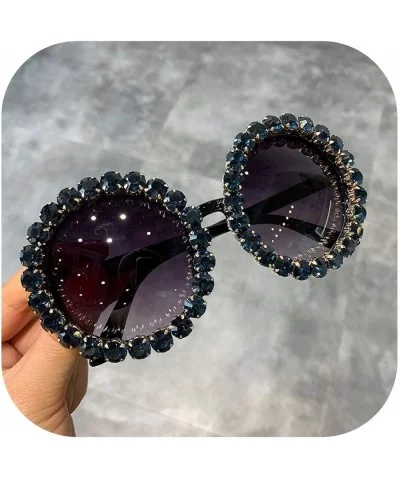 Fashion Luxury Round Sunglasses Women Vintage Oversized Rhinestone Sun Glasses Men Eyewear Oculos De Sol UV400 - CL197Y7ERYW ...