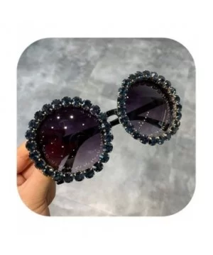 Fashion Luxury Round Sunglasses Women Vintage Oversized Rhinestone Sun Glasses Men Eyewear Oculos De Sol UV400 - CL197Y7ERYW ...