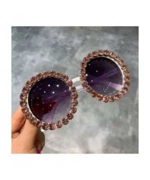 Fashion Luxury Round Sunglasses Women Vintage Oversized Rhinestone Sun Glasses Men Eyewear Oculos De Sol UV400 - CL197Y7ERYW ...