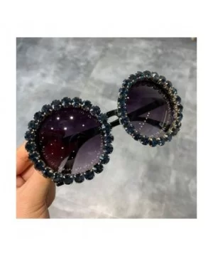 Fashion Luxury Round Sunglasses Women Vintage Oversized Rhinestone Sun Glasses Men Eyewear Oculos De Sol UV400 - CL197Y7ERYW ...