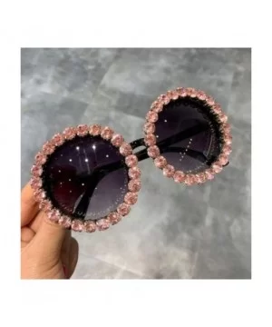 Fashion Luxury Round Sunglasses Women Vintage Oversized Rhinestone Sun Glasses Men Eyewear Oculos De Sol UV400 - CL197Y7ERYW ...