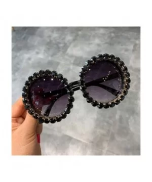 Fashion Luxury Round Sunglasses Women Vintage Oversized Rhinestone Sun Glasses Men Eyewear Oculos De Sol UV400 - CL197Y7ERYW ...