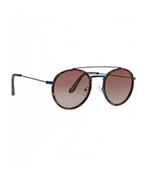 Grand Canyon Polarized Aviator Sunglasses- Tortoise Blue- 51 - CW193WU4MZ7 $23.46 Round