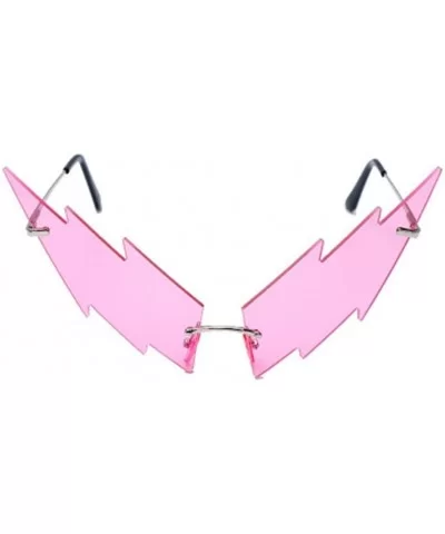 Lightning Style Personality Glasses Irregular Sunglasses - 5 - CU190HCNZY8 $25.15 Sport