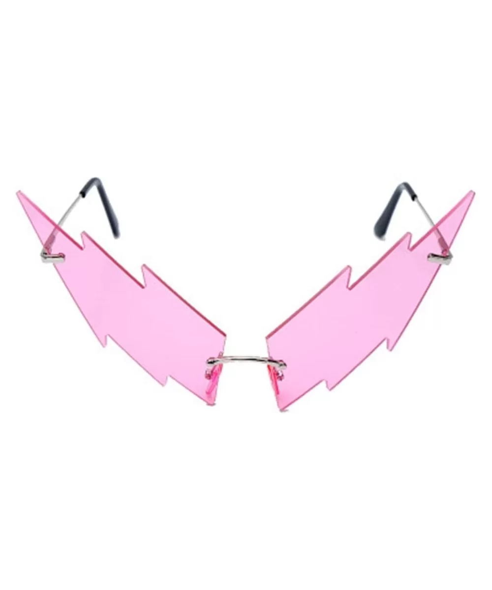 Lightning Style Personality Glasses Irregular Sunglasses - 5 - CU190HCNZY8 $25.15 Sport