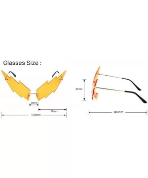 Lightning Style Personality Glasses Irregular Sunglasses - 5 - CU190HCNZY8 $25.15 Sport