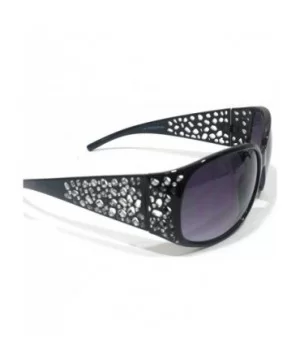 Painted Bling Womens Fashion Ladies Sunglasses - Black - CT18IMDKMG8 $10.69 Rectangular