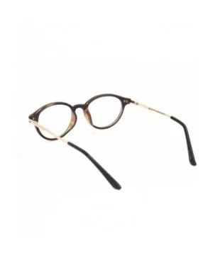 shoolboy Round fullRim Lightweight Reading Glasses - A1 Shiny Dark Brown Gold - CZ18AXQTEUW $13.95 Round