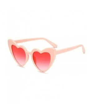 Vintage Sunglass Fashion Love Heart Sunglasses Women Cute Sexy Retro Cat Eye Cheap Red Female - C5 - CD198AHX6HW $31.19 Cat Eye