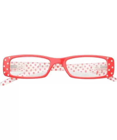 'Chalon' Rectangle Reading Glasses - Red-2.00 - CM11P2V0CNT $12.20 Square