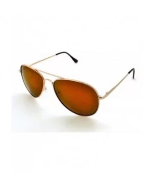 Polarized Lightweight Mens & Womens Aviator Sunglasses w/FREE Microfiber Bag - Gold - CN12KYXC9UX $5.72 Aviator