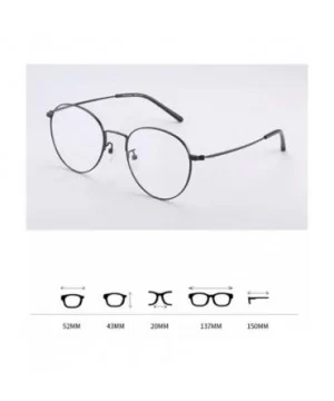 Fashion full frame glasses - round lens multicolor glasses - A - CL18RYAYINO $33.77 Aviator