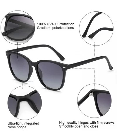 Oversized Sunglasses for Women-Classic Square Polarized Lens 100% UV 400 Protection Driving Outdoor Eyewear - CP193UXM99H $20...