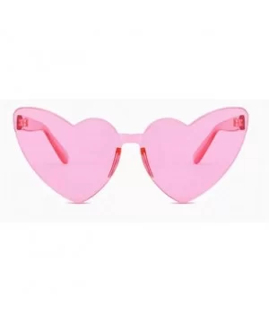 Fashion Shaped Sunglasses Designer Rimless - Pink - CY18MG9HHTT $9.39 Rimless